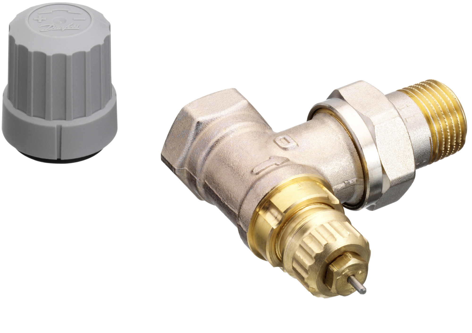 Danfoss RAFN 1/2 Inch Vertical Angled TRV Valve Body 013G0023