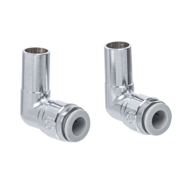 Altecnic 15mm Plain Tail x 15mm Pushfit Elbow (Pair)
