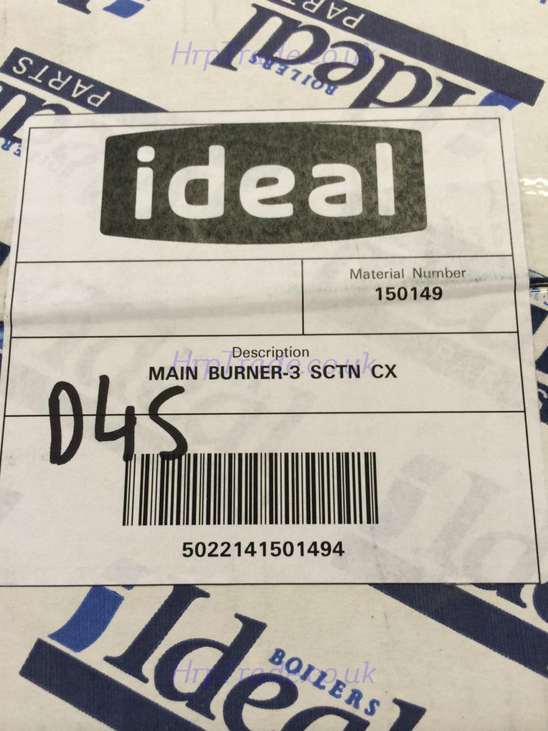 Ideal Burner Assembly 3 Section Main 150149