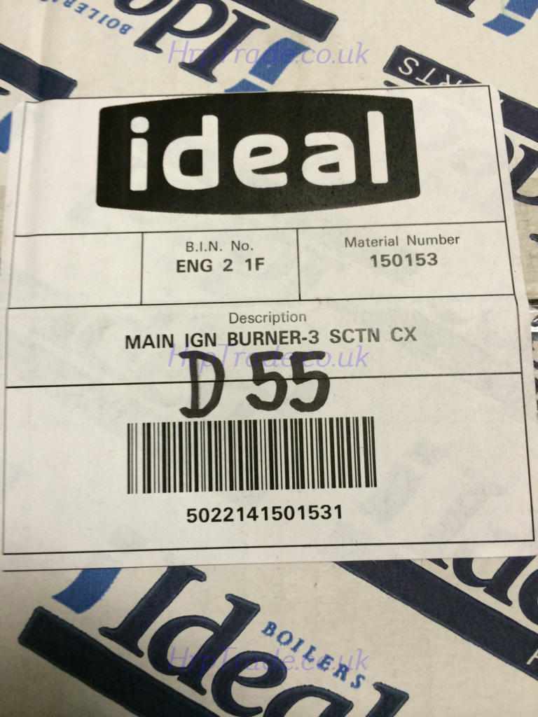 Ideal Burner Assembly with Pilot Bracket 150153