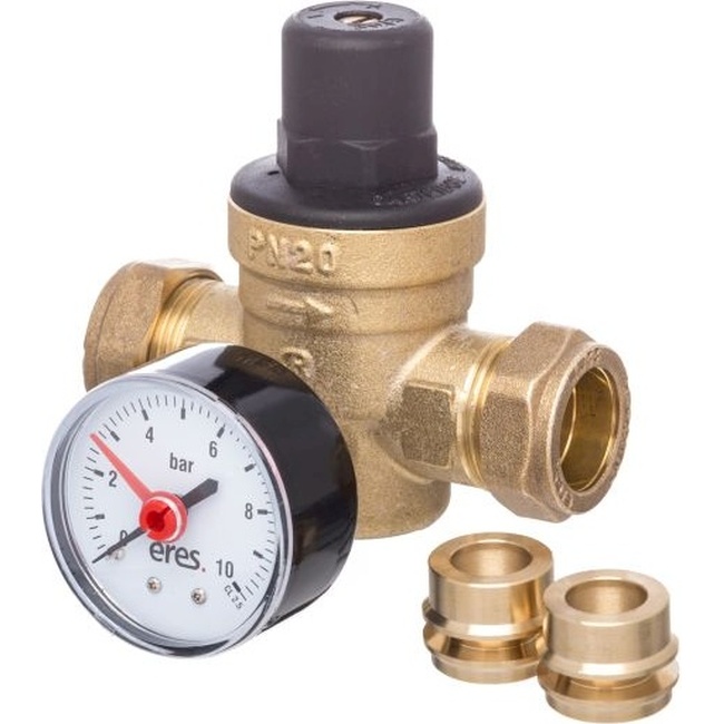 Altecnic 15mm/22mm Pressure Reducer c/w Gauge