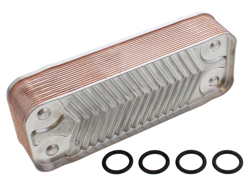 Ideal DHW Heat Exchanger & 4 O Rings 173785