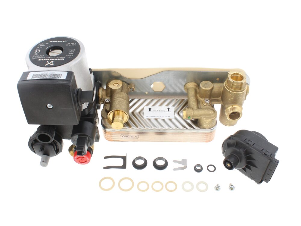 Ideal Hydroblock Complete Kit Brass Waterset 175642