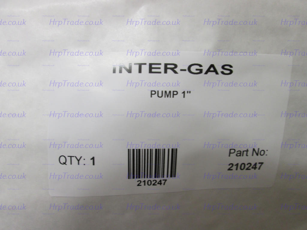 Intergas Pump 1 HRE Incl. Pump Cable 210247