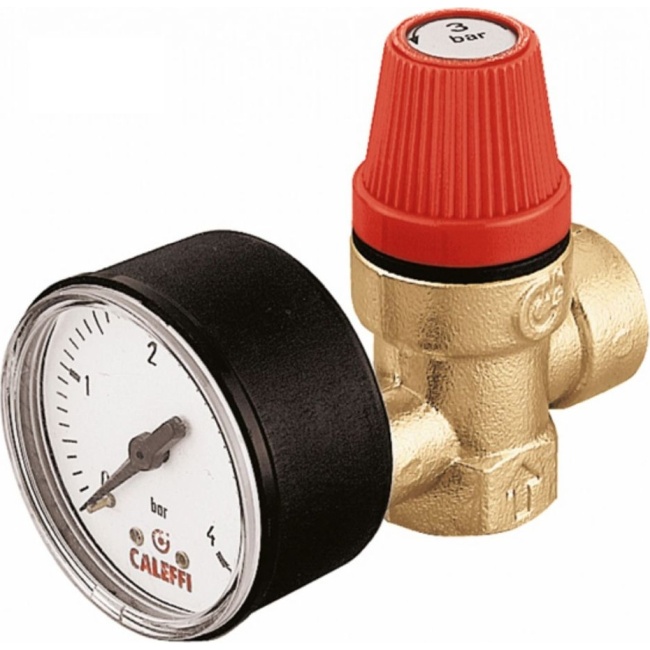 Special Offers 3/4F/F 3 Bar Safety Relief Valve With Gauge 313530