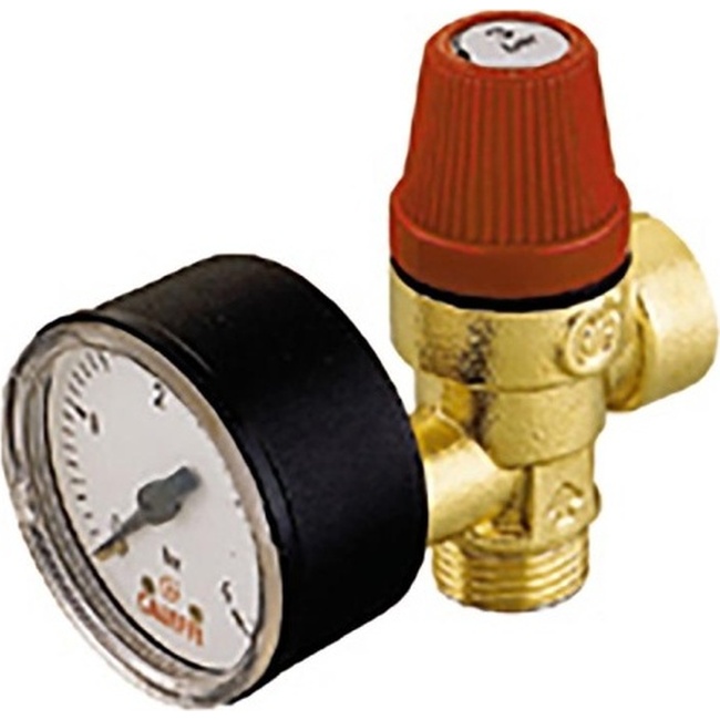 Altecnic Safety Relief Valve 1/2M/F 2.5 bar with Gauge 314425