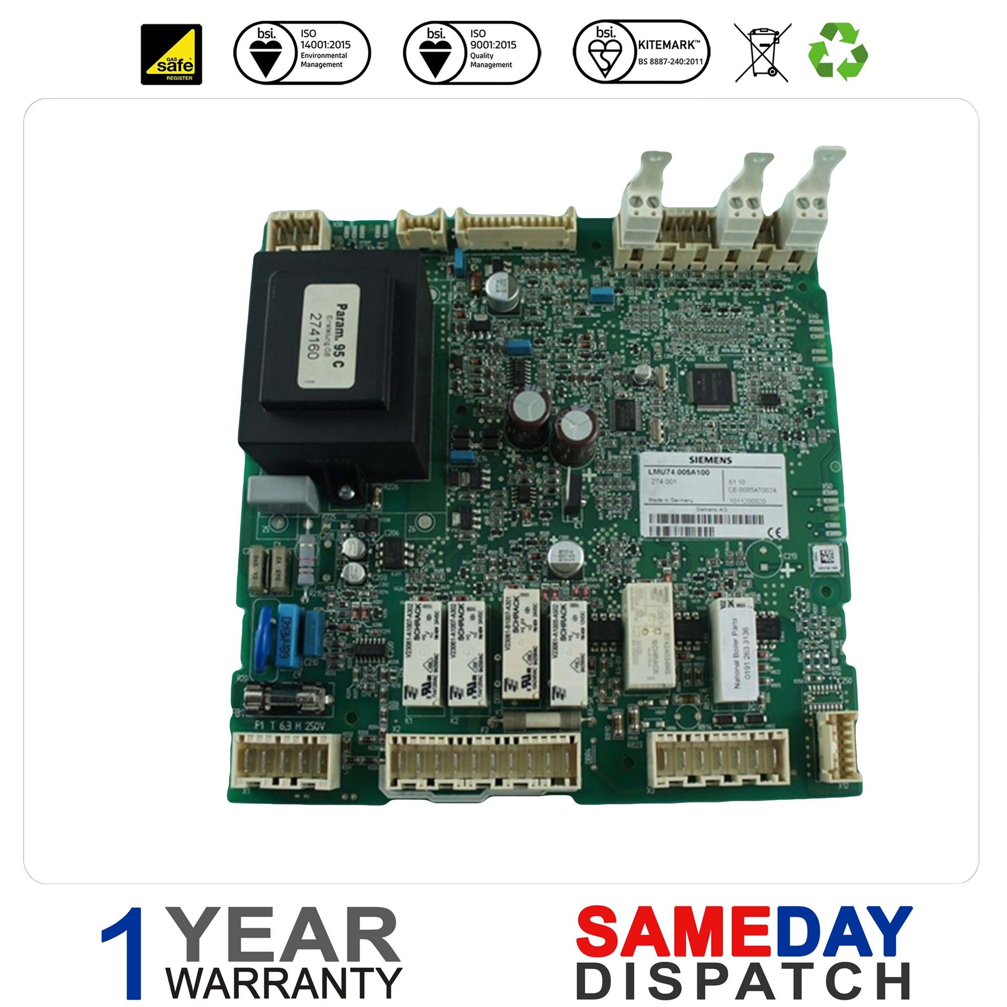 Potterton Paramount 2 30-115 NG control LMU (PCB) 5120208