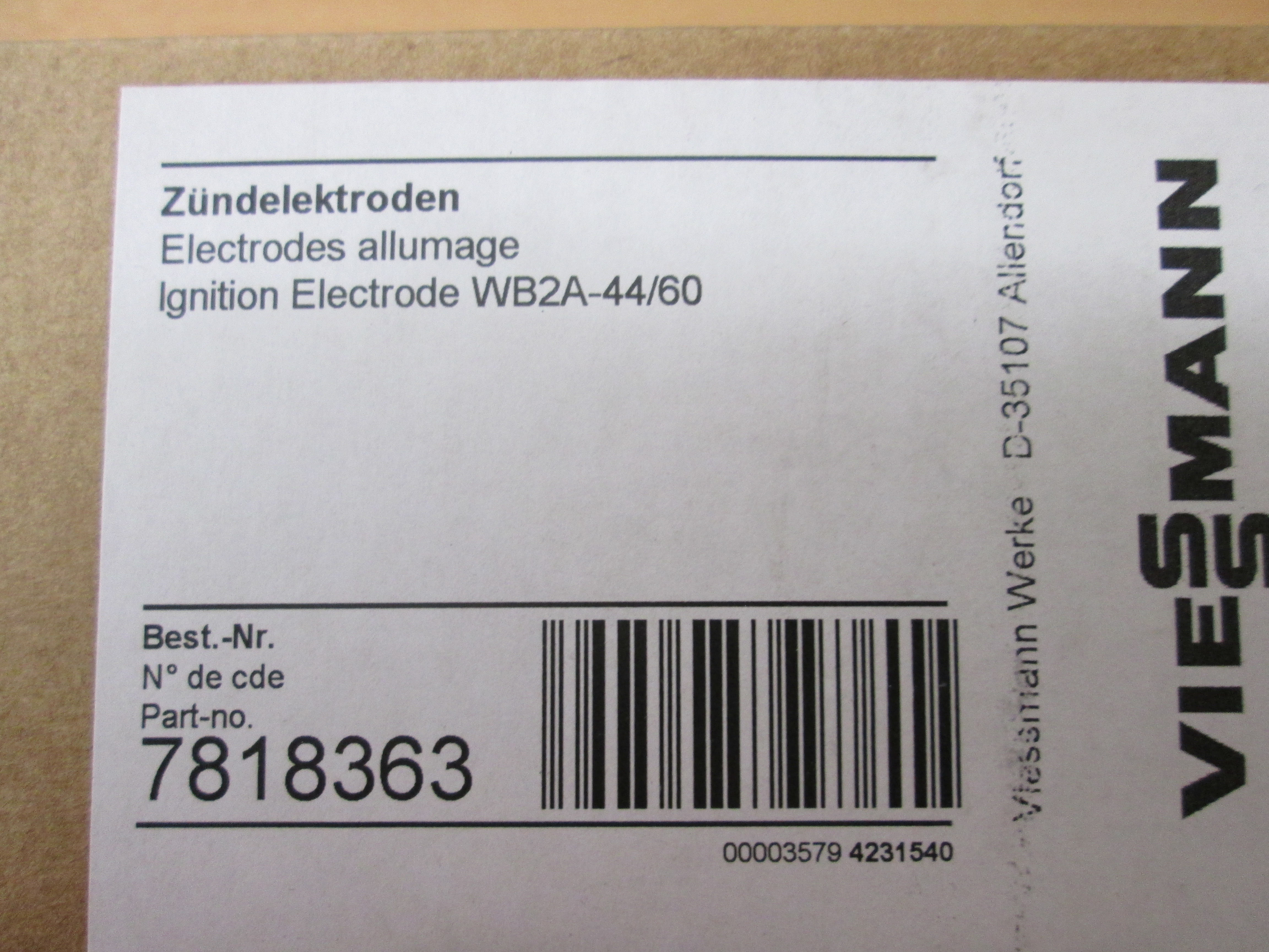 Viessmann Ignition Electrode 7818363