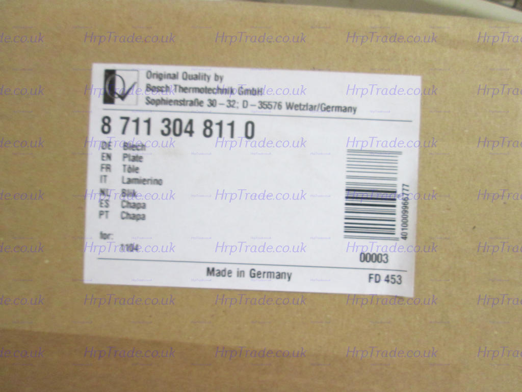 Worcester Bosch Casing Assembly 87113048110