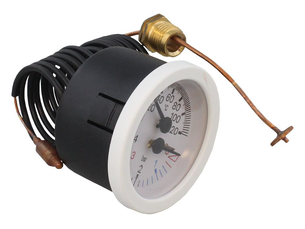 Vokera Combined Pressure and Temperature Gauge 8809