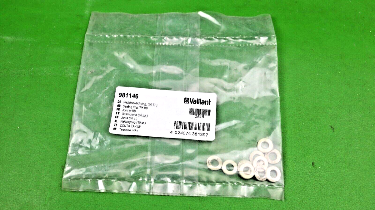 Vaillant Packing O-Ring Pack of 10 981146