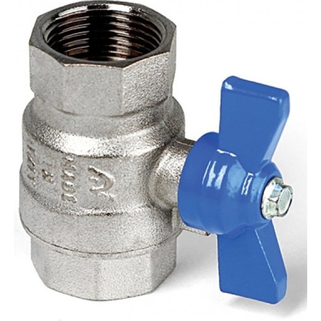 Altecnic 15mm Ball Valve with Blue Butterfly Handle AI-373115