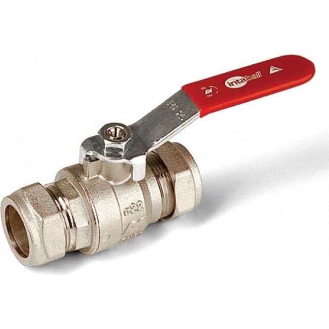 Altecnic 28mm Ball Valve with Red Lever Handle AI-373R28