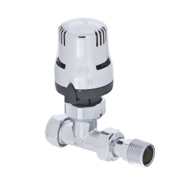 Altecnic Ecocal 15mm Straight Chrome Head Thermostatic Radiator Valve CA-201011