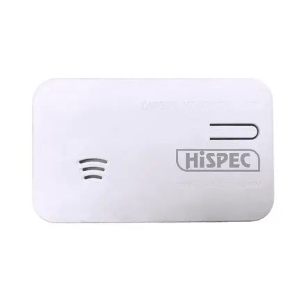 Hispec HSA/BC/10 carbon monoxide alarm, 10 year sealed lithium battery