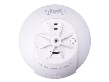 Hispec HSSA/HCO/RF10-PRO radio frequency mains heat & carbon monoxide alarm