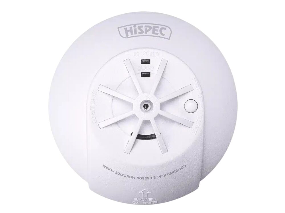 Hispec HSSA/HCO/RF10-PRO radio frequency mains heat & carbon monoxide alarm