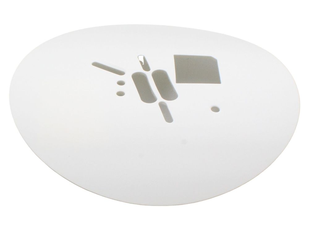 Hispec HSSA/MP mains relay base masking plate - white