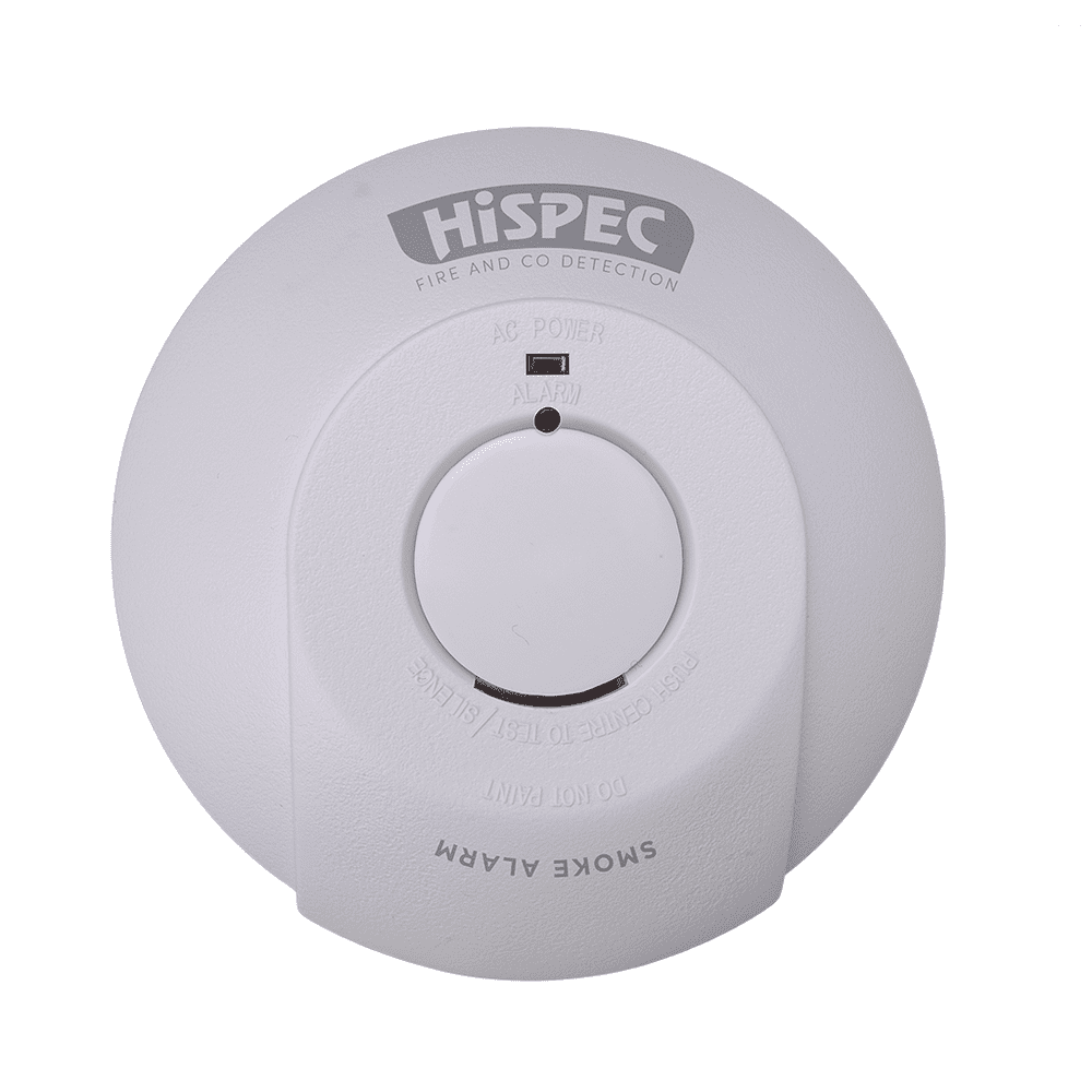 Hispec HSSA/PE/FF10 interconnectable fast fix mains smoke detector 10yr