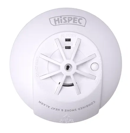 Hispec HSSA/PH/RF10-PRO radio frequency mains smoke & heat detector