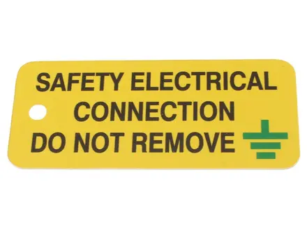 Industrial Signs safety electrical connection label IS0605RP