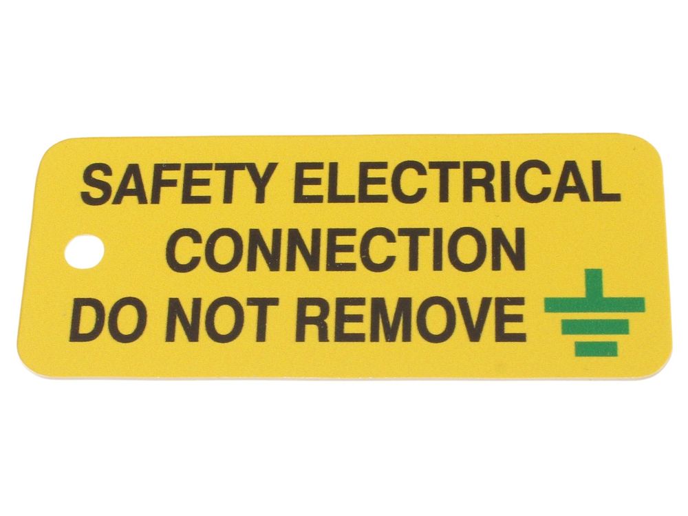 Industrial Signs safety electrical connection label IS0605RP