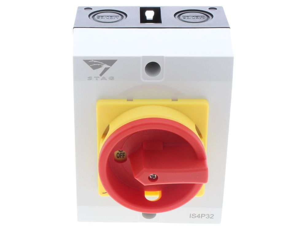 Stag IS4P32 32A 4-pole enclosed rotary isolator switch IP65