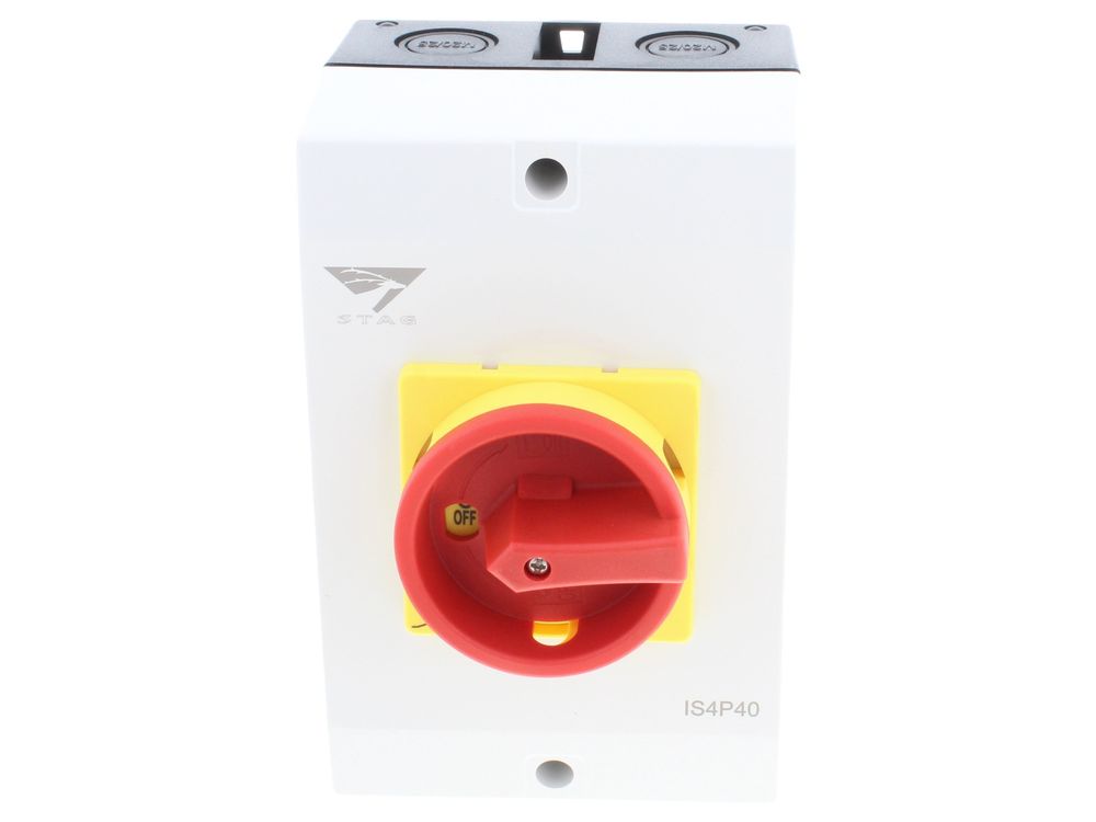 Stag IS4P40 40A 4-pole enclosed rotary isolator switch IP65
