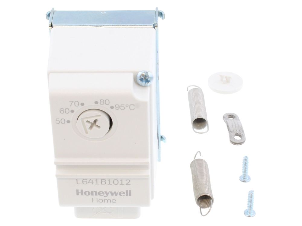 Honeywell Pipe Thermostat L641B1012 SPDT 50-95°C High Limit with Tamperproof Cover