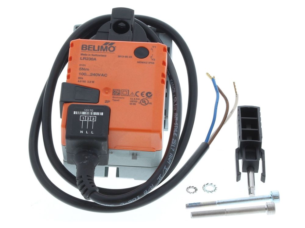 Belimo LR230A 230V rotary valve actuator, 5Nm open/close