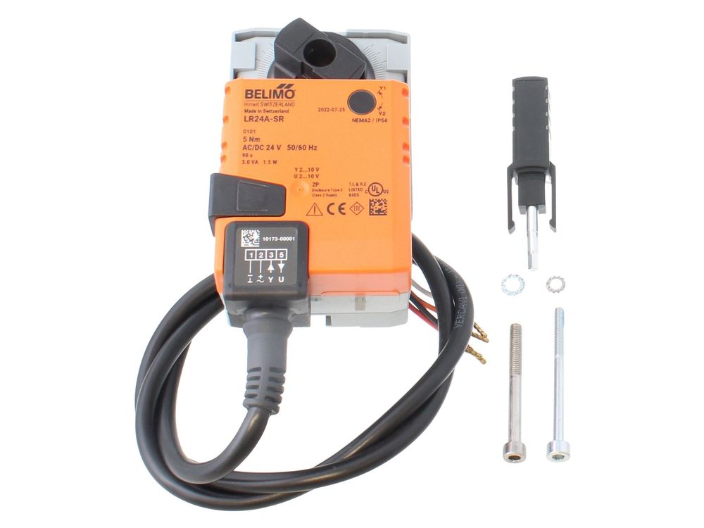 Belimo LR24A 24V rotary valve actuator, 5Nm open/close