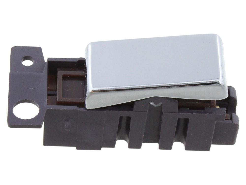 Click MiniGrid 10AX 2 way switch module MD002CH - polished chrome