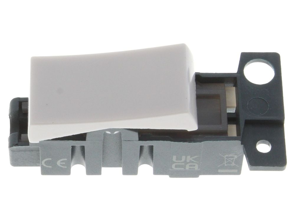 Click MiniGrid 10AX 2 way switch module MD002PW - polar white
