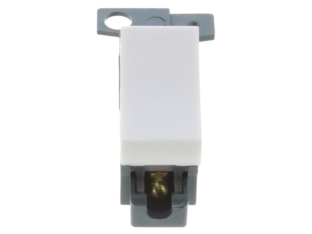 Click MiniGrid 10AX 2 way retractive switch module MD004PW - polar white