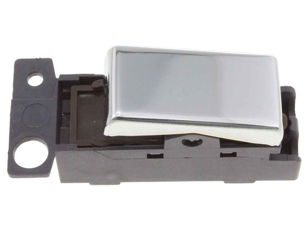 Click MiniGrid 10AX intermediate switch module MD028CH - polished chrome