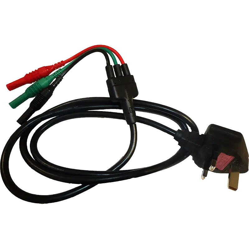Di-Log ML9073 13A to 3-wire mains lead set for multifunction testers