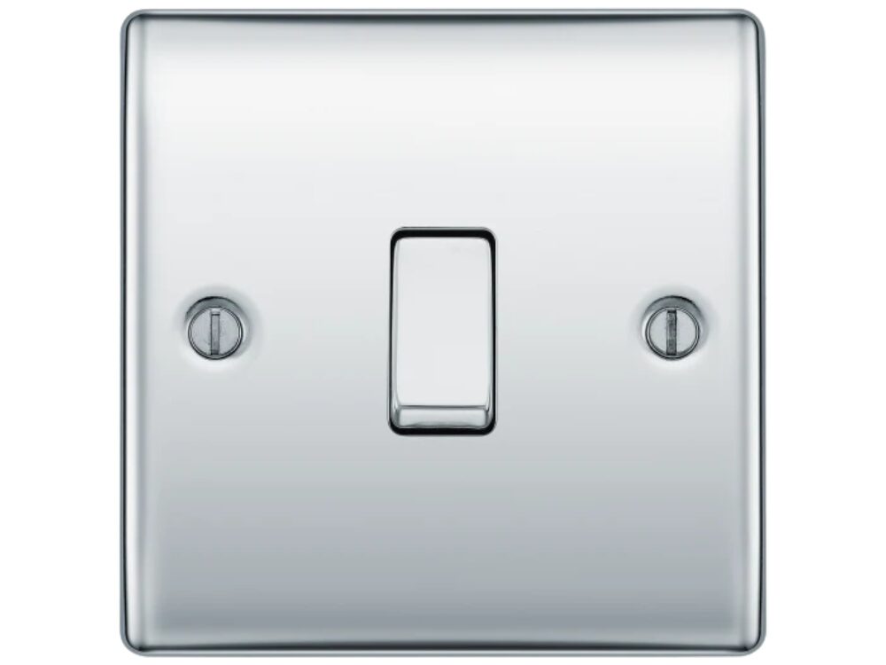 BG Nexus Metal 20A 16AX intermediate switch, polished chrome (NPC13-01)
