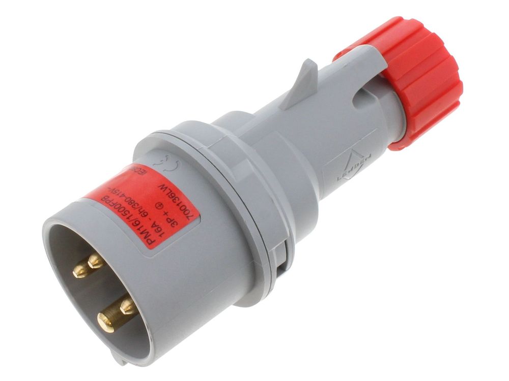 Lewden Multimax 16A 3P+E 415V industrial plug PM16/1500FPB