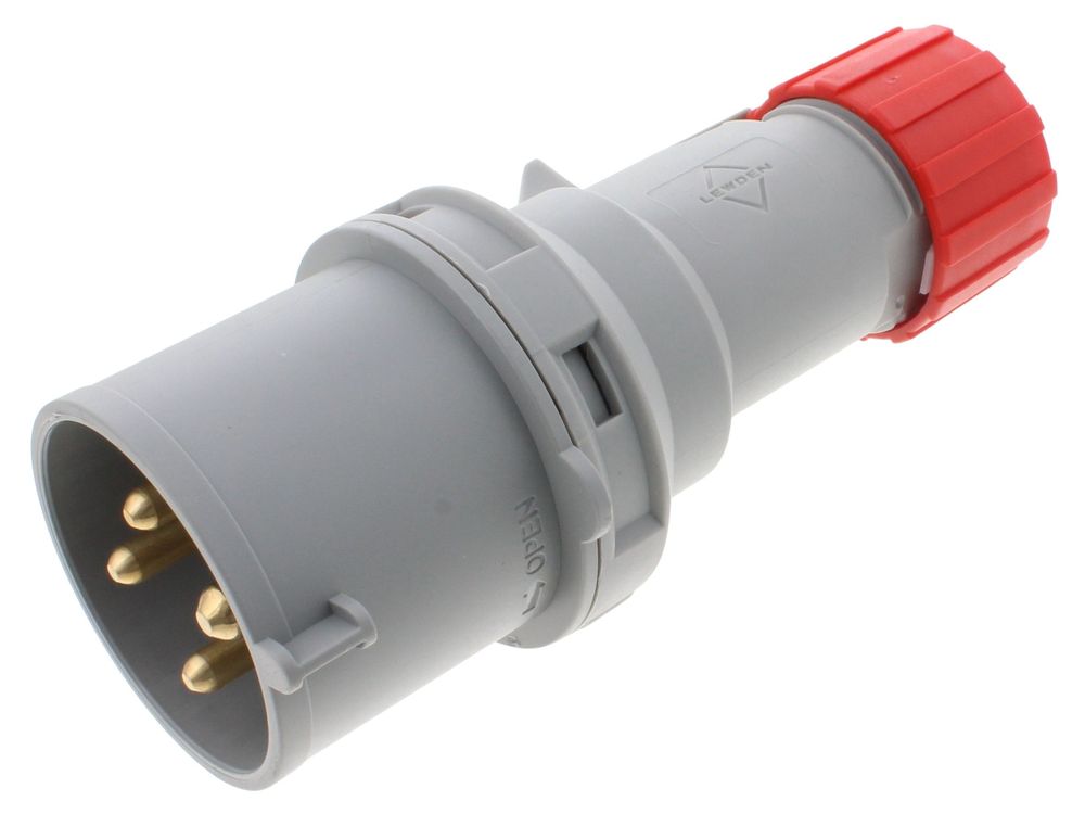 Lewden Multimax 32A 3P+E 415V industrial plug PM32/1500FPB
