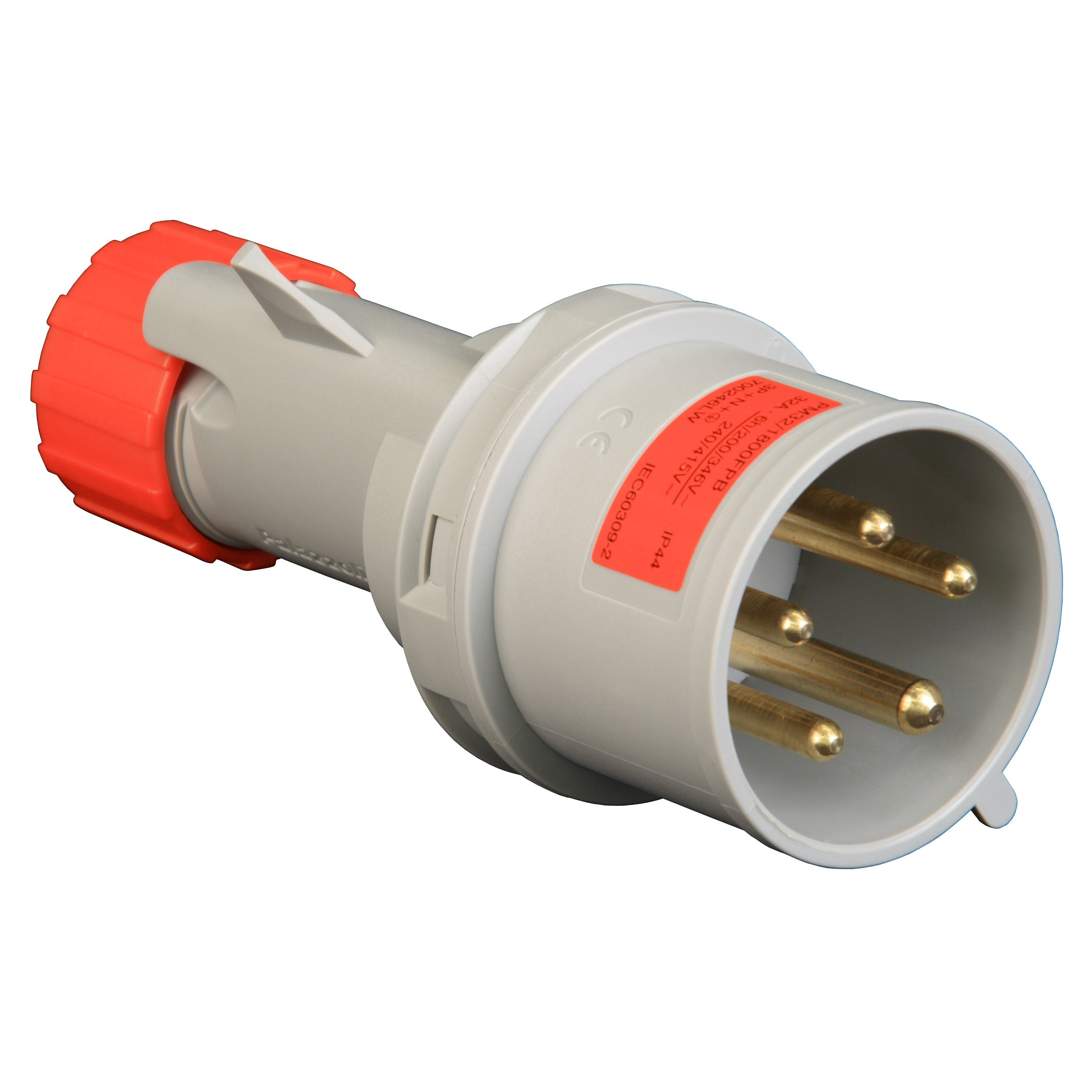 Lewden PM32/1800FPB 32A 415V plug, 3P+N+E, Multimax