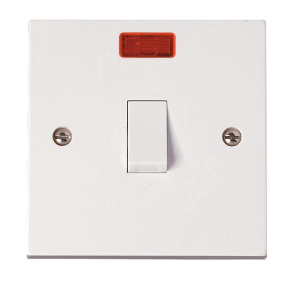 Click Polar 20A DP switch with neon PRW023