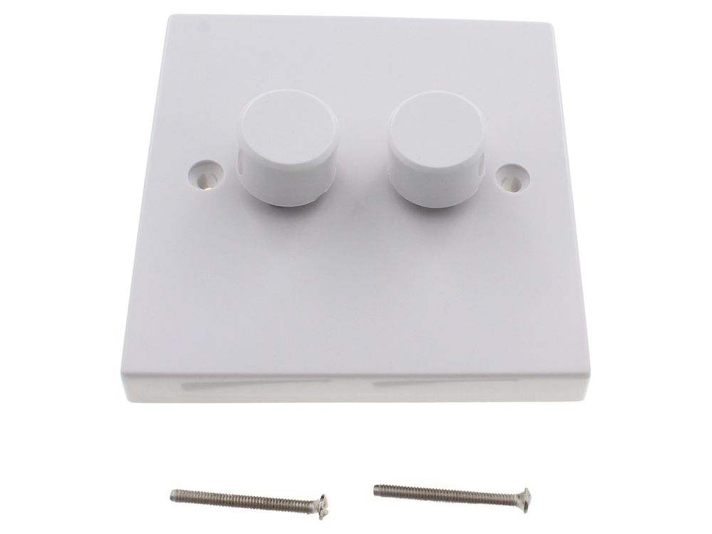 Click Polar 2 gang 2-way 250W dimmer switch (PRW146)