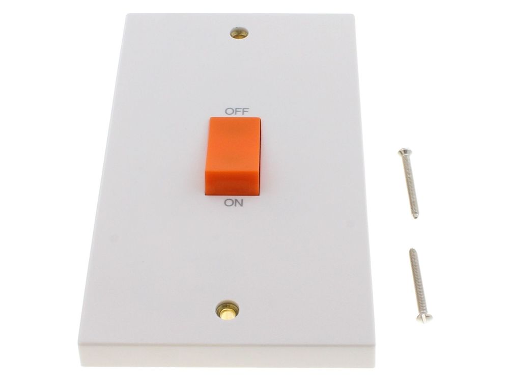 Click Polar 45A 2 gang DP switch (PRW202)