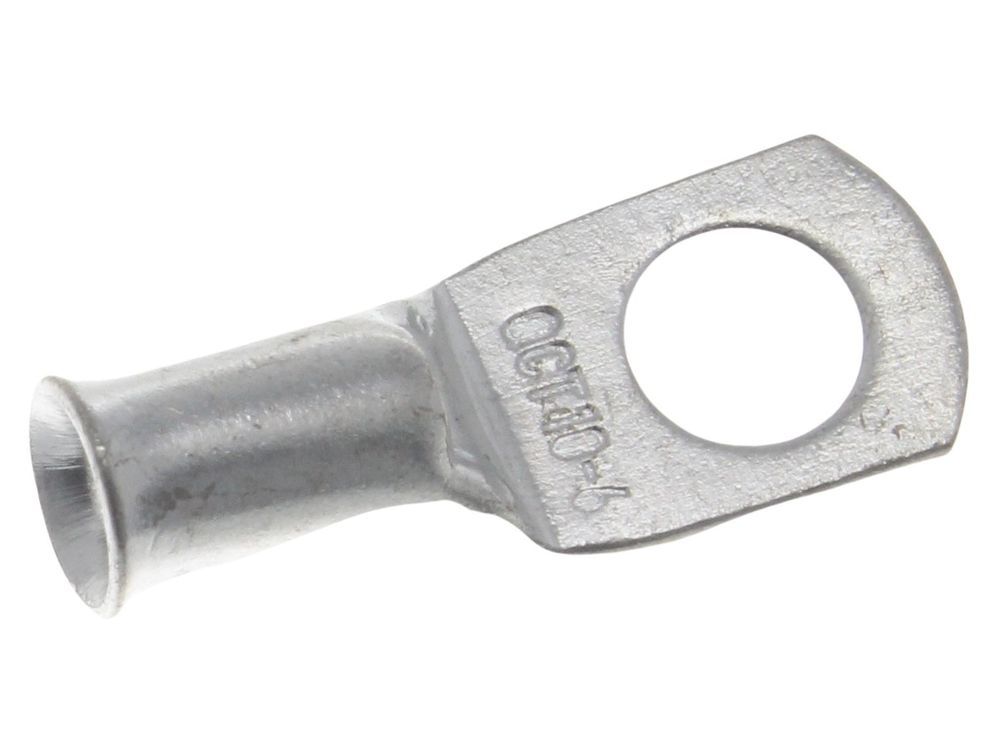 Unicrimp copper tube lug 10mm² 6mm stud QCT10-6