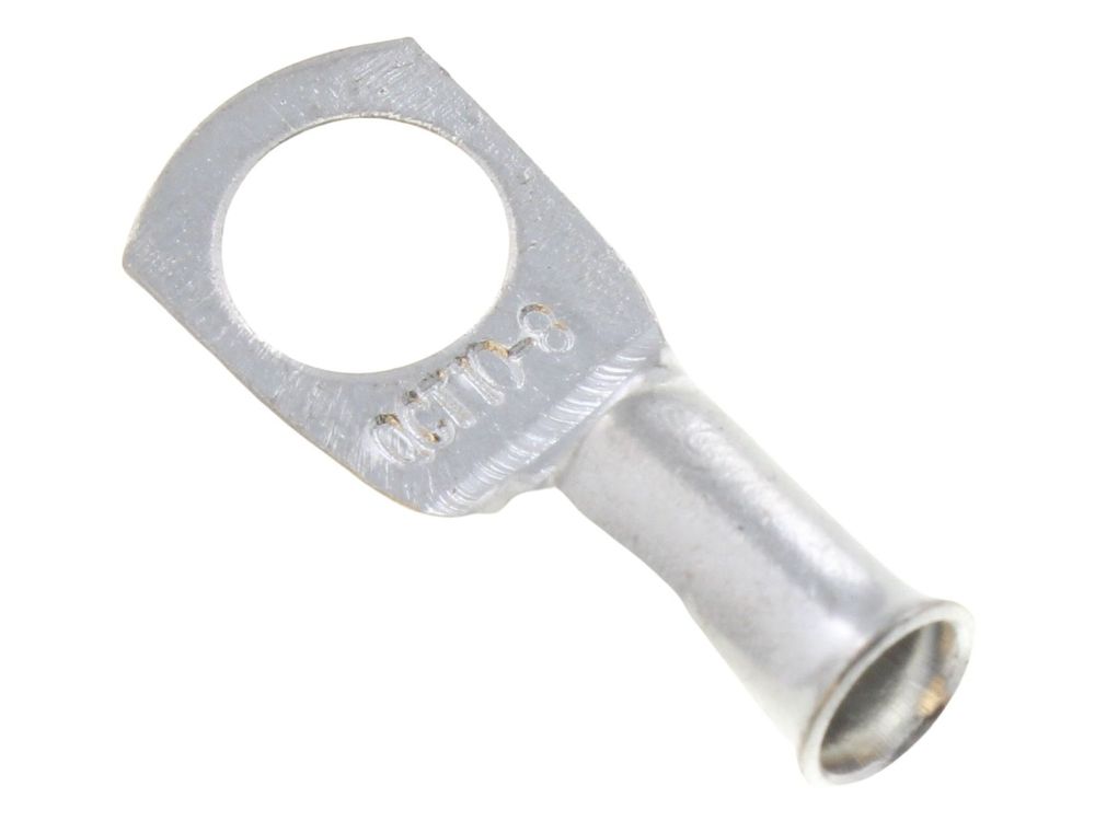Unicrimp copper tube lug 10mm² 8mm stud QCT10-8