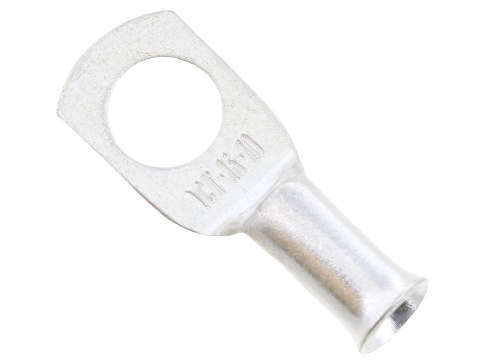 Unicrimp Q-Crimp 16mm² copper tube lug, 10mm stud, QCT16-10