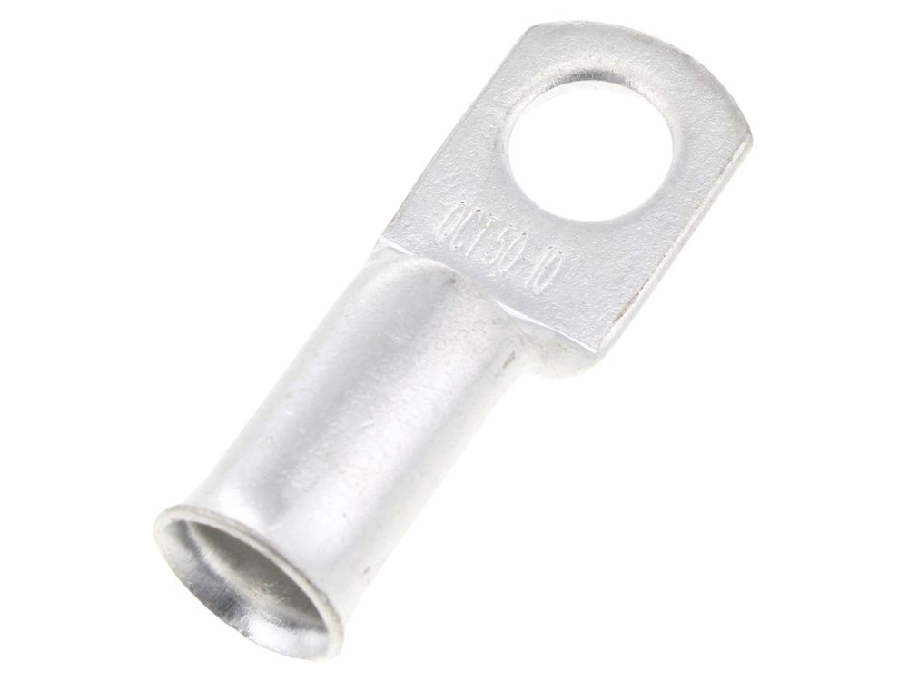 Unicrimp Q-Crimp 50mm² copper tube lug, 10mm stud, QCT50-10