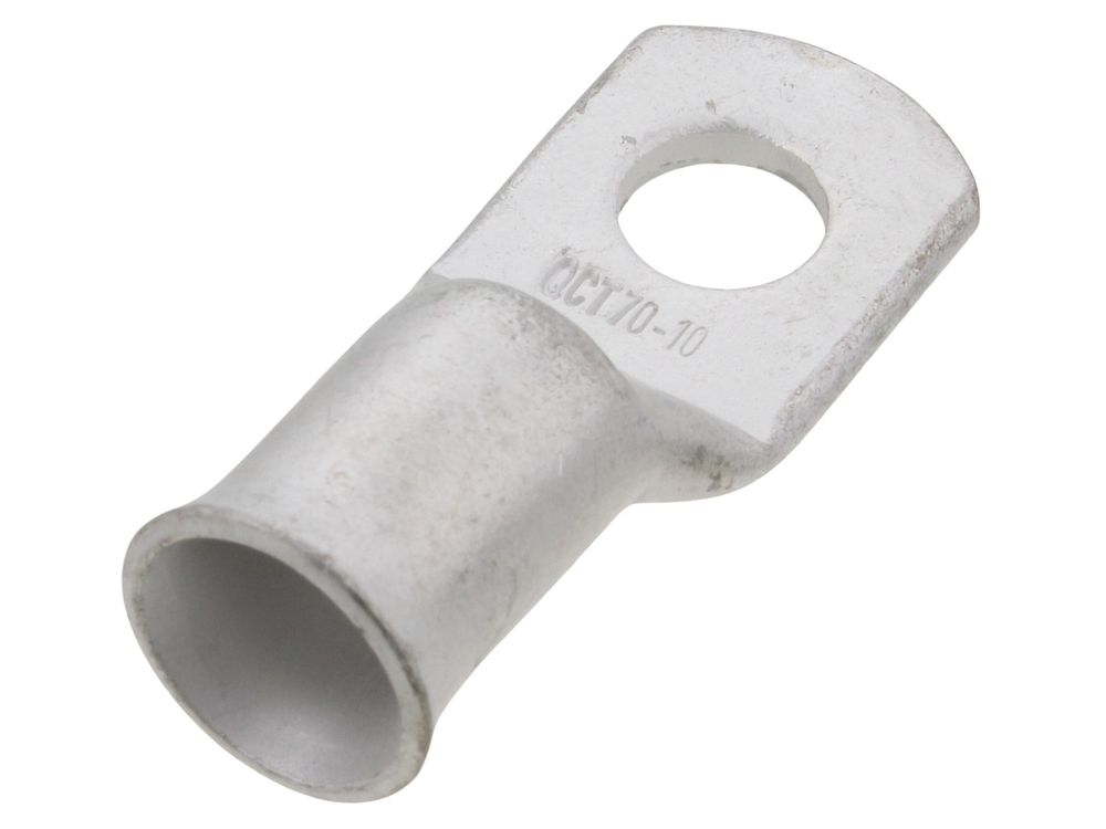 Unicrimp 70mm copper tube lug with 10mm stud hole QCT70-10 (pack of 5)