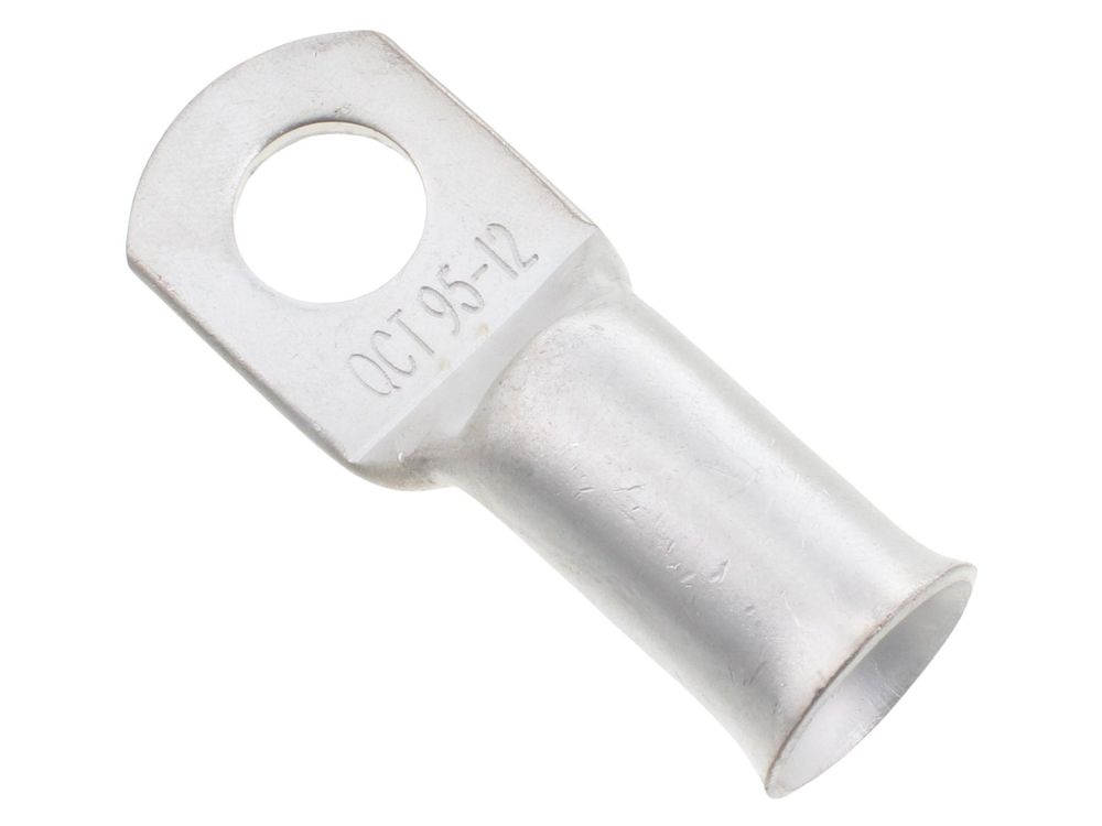 Unicrimp 95mm copper tube lug with 12mm stud hole QCT95-12 (pack of 5)