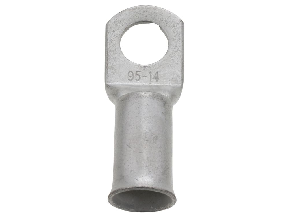 Unicrimp 95mm copper tube lug with 14mm stud hole QCT95-14 (pack of 5)